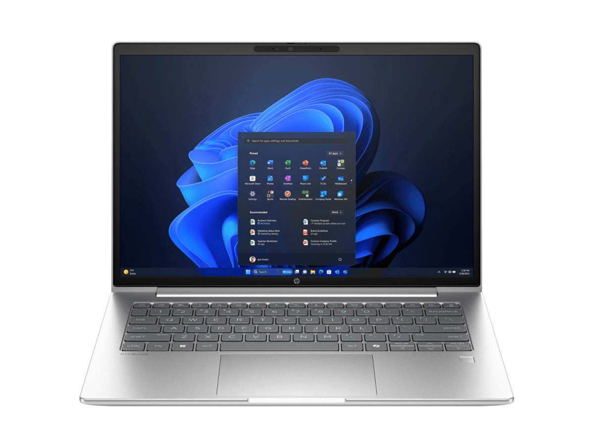 Notebook HP ProBook 4 AI G1i de 14", Windows 11 Pro, Intel Core Ultra 5, 16 GB RAM, 512 GB SSD