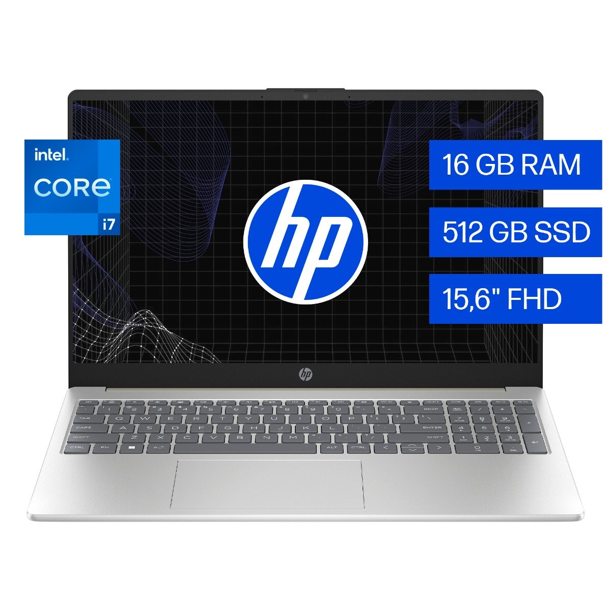 Notebook HP 15-fd0274la, Intel Core i7, 16 GB RAM, 512 GB SSD, 15.6" FHD, Windows 11 Home