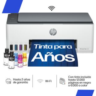 Impresora Multifuncional Hp Smart Tank 580 Tinta Continua,