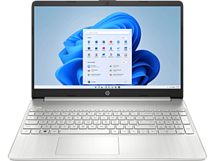 Notebook HP 15-ef2516la + Funda HP Negro/Azul 15,6" - 15.6" - Plateado natural (66A66LA-1) - Center facing
