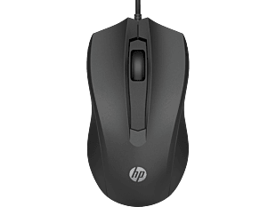 Mouse con cable HP 100 (6VY96AA)