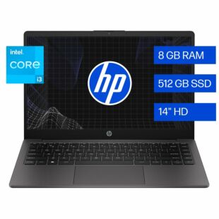 Notebook HP 240 G10, 14"", Windows 11 Home Single Language – HP recomienda Windows 11 Pro para las empresas, Intel® Core™ i3, 8GB RAM, 512GB Unidad de estado sólido, HD
