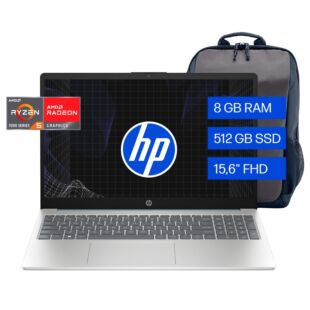 Notebook HP 15-fc0250la, AMD Ryzen 5, 8 GB RAM, 512 GB SSD, 15.6" FHD, Windows 11 Home