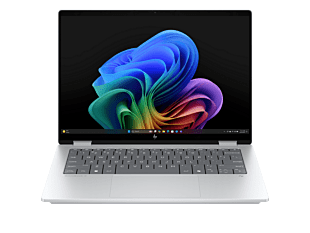 Notebook HP OmniBook X FlipNGAI 14-fm0072la, 14", Pantalla táctil, Intel® Core™ Ultra 7, 16GB RAM, 1TB SSD, 3K, Plata glaciar, Windows 11 Home. - 14" - Aluminio de color plata glaciar (BM2M3LA)