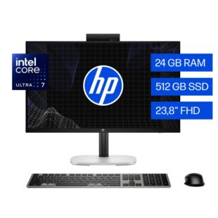 Todo-en-Uno HP ProStudio 4 AI, Intel Core Ultra 7, 24 GB RAM, 512 GB SSD, 23.8" FHD, Windows 11 Pro