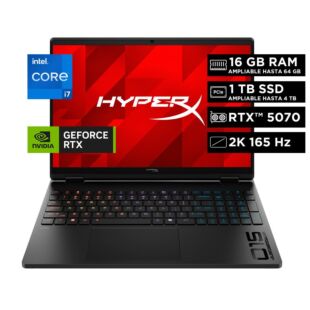 Notebook Gaming HyperX OMEN 15-ga0017la, Intel Core i7, 16 GB RAM, NVIDIA GeForce RTX 5070, 1 TB SSD, 15.3" 2K, Windows 11 Home