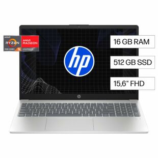 Notebook HP 15-fc0070la, AMD Ryzen 5, 16 GB RAM, 512 GB SSD, 15.6, FHD Windows 11 Home