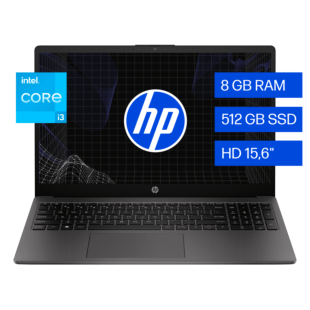 Notebook HP 250 G10 de 15,6", Windows 11 Home Single Language, Intel® Core™ i3, 8GB RAM, 512 GB SSD