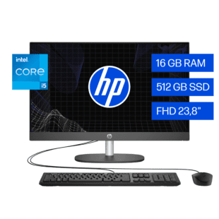 Todo-en-Uno HP ProOne 240 G10, Windows 11 Pro, Intel® Core™ i5, 16GB RAM, 512GB SSD, FHD