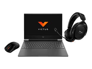 Notebook Victus 15-fb1007la + Audifonos HyperX Cloud + Mouse HyperX Pulsefire - 15.6" - Plata mica, logotipo cromado negro (9E658LA-1)