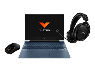 Notebook Victus 15-fa1008la + Audifonos HyperX Cloud + Mouse HyperX Pulsefire - 15.6" - Azul intenso, logotipo cromado (8U8C0LA-1)