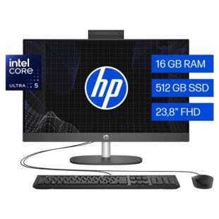 Todo-en-Uno HP ProOne 240 G10, Intel Core Ultra 5, 16 GB RAM, 512 GB SSD, 23.8" FHD, Windows 11 Pro - 23.8-inch (60.45 cm) -  (C3XB1LT)