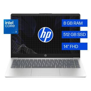Notebook HP 14-ep1330la, Intel Core 3, 8 GB RAM, 512 GB SSD, 14" FHD, Windows 11 Home
