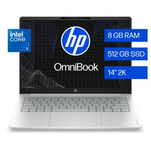 Notebook HP OmniBook 3 14-hu0050la + Monitor de la serie HP 3 Pro de 21,45" - 14" - Cubierta y marco del teclado color glacier silver con base de lona gris (D4EU0LA-1)