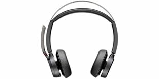 HP Poly Auriculares USB-C-C Voyager Focus 2 con certificación para Microsoft Teams + adaptador USB-C/A
