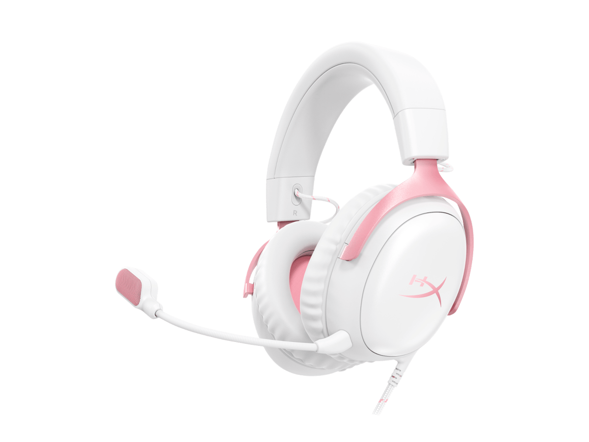 HyperX Cloud III Blanco/Rosa, foto 2