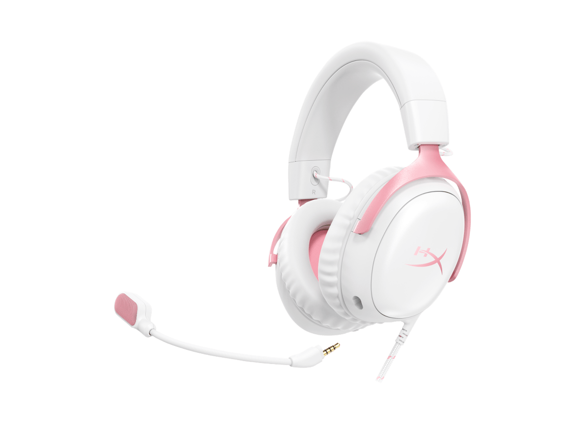 HyperX Cloud III Blanco/Rosa, foto 4