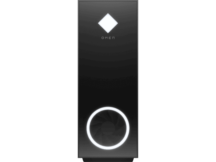 Desktop OMEN 30L GT13-0000la - Bisel frontal de cristal en negro sombreado, panel lateral de cristal, logotipo cromado oscuro (140M3AA) - Center facing