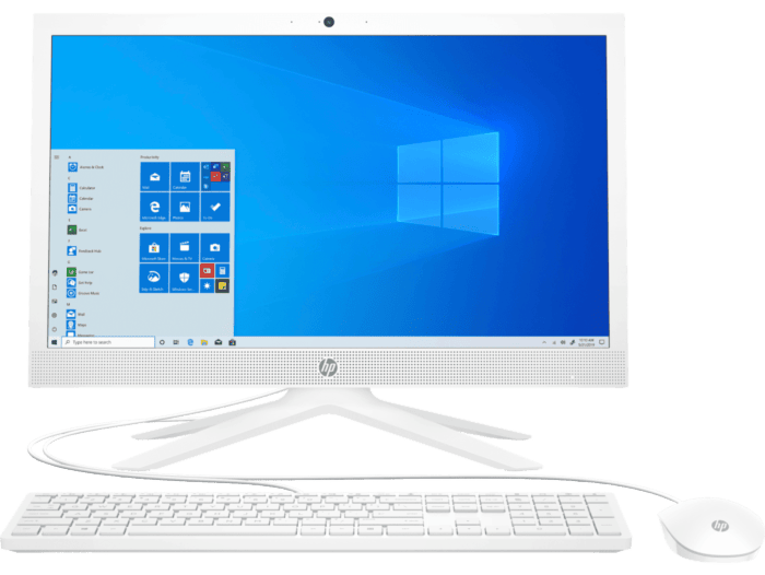 Todo-en-Uno HP 21-b0021la - 20 - Blanco nieve (2A5T2AA) - Center facing