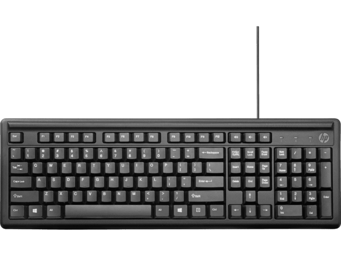 Teclado HP 100 + Mouse con cable HP 100 (2UN30AA-1) - Center facing