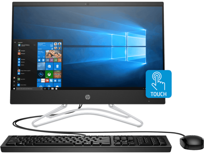 Todo-en-Uno HP 22-c010la - 21.5-inch (54.61 cm) - Negro (3UR48AA) - Center facing