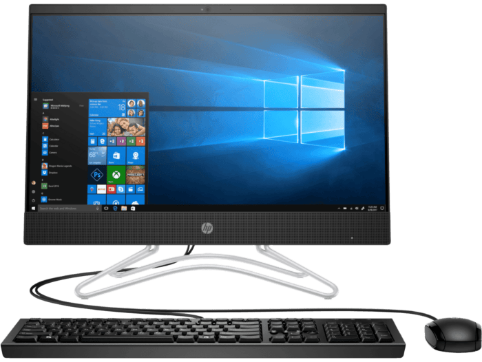 Todo-en-Uno HP 22-c014la - 21.5-inch (54.61 cm) - Negro (3UR52AA) - Center facing