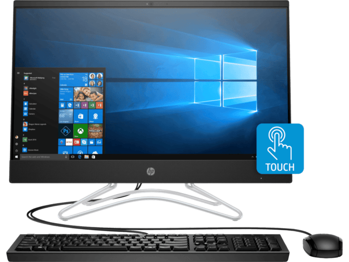 Todo-en-Uno HP 24-f015la - 23.8-inch (60.45 cm) - Negro (3US03AA) - Center facing