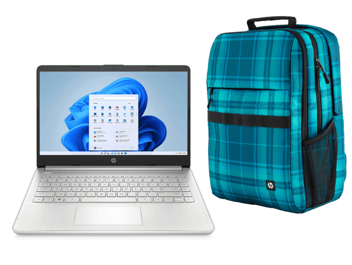 Notebook HP 14-dq5001la + Mochila HP Campus XL Tartan a Cuadros 16