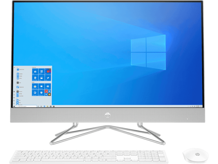 Todo-en-Uno HP 27-dp0001la - 27 - Plateado natural (7WS80AA) - Center facing
