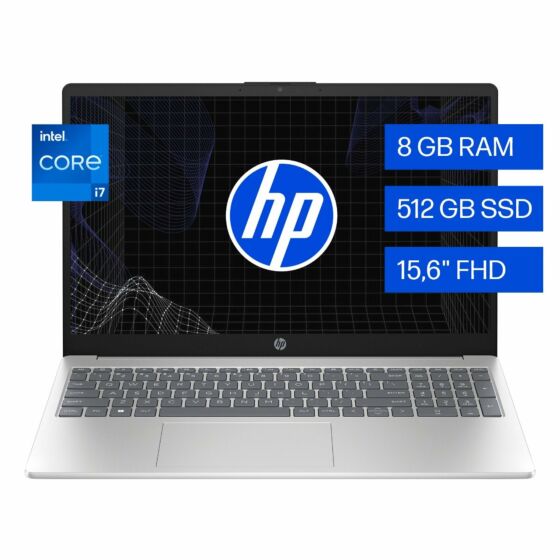 Notebook HP 15-fd0012la, Intel Core i7, 8 GB, 512 GB Unidad de