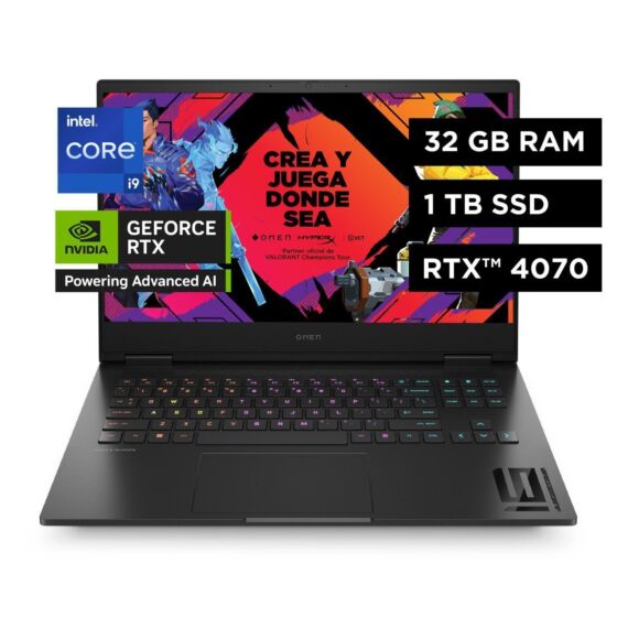 Notebook HP Gaming OMEN 16-wf1000la, Intel Core i9, 32GB RAM, GPU NVIDIA® GeForce RTX™ 4070, 1 TB SSD, 16.1