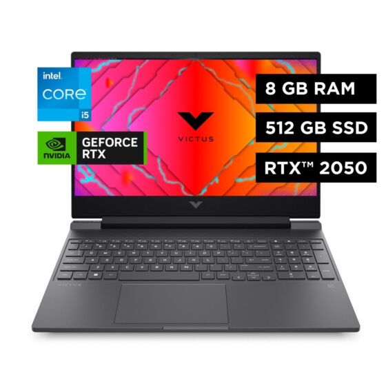 Notebook HP Gaming Victus 15-fa1107la, Intel® Core™ i5, 8GB RAM, GPU NVIDIA® GeForce RTX™ 2050, 512 GB SSD, 15.6