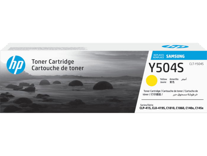 Cartucho de Tóner Samsung CLT-Y504S Amarillo (SU506A) - Center facing