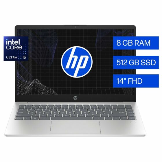 Notebook HP 14-ep1001la, Intel Core Ultra 5, 8 GB RAM, 512 GB SSD, 14, FHD Windows 11 Home - 14