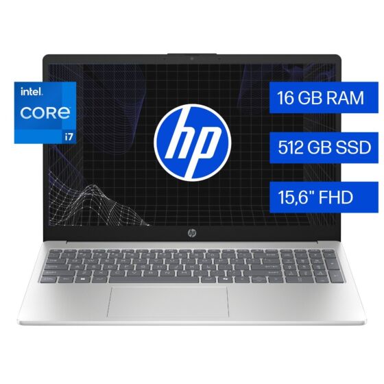 Notebook HP 15-fd0273la, Intel Core i7, 16 GB RAM, 512 GB SSD, 15.6