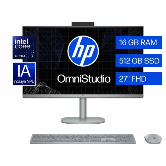 Todo-en-Uno HP OmniStudio X 27-cs0272la, Intel Core Ultra 7, 16 GB