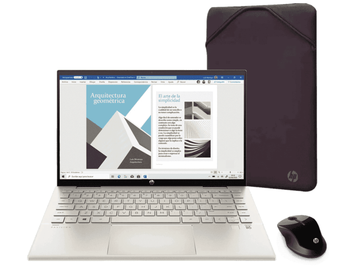 Notebook HP Pavilion x360 Convertible  + Mouse HP 250  + Funda de Proteccion HP - 14