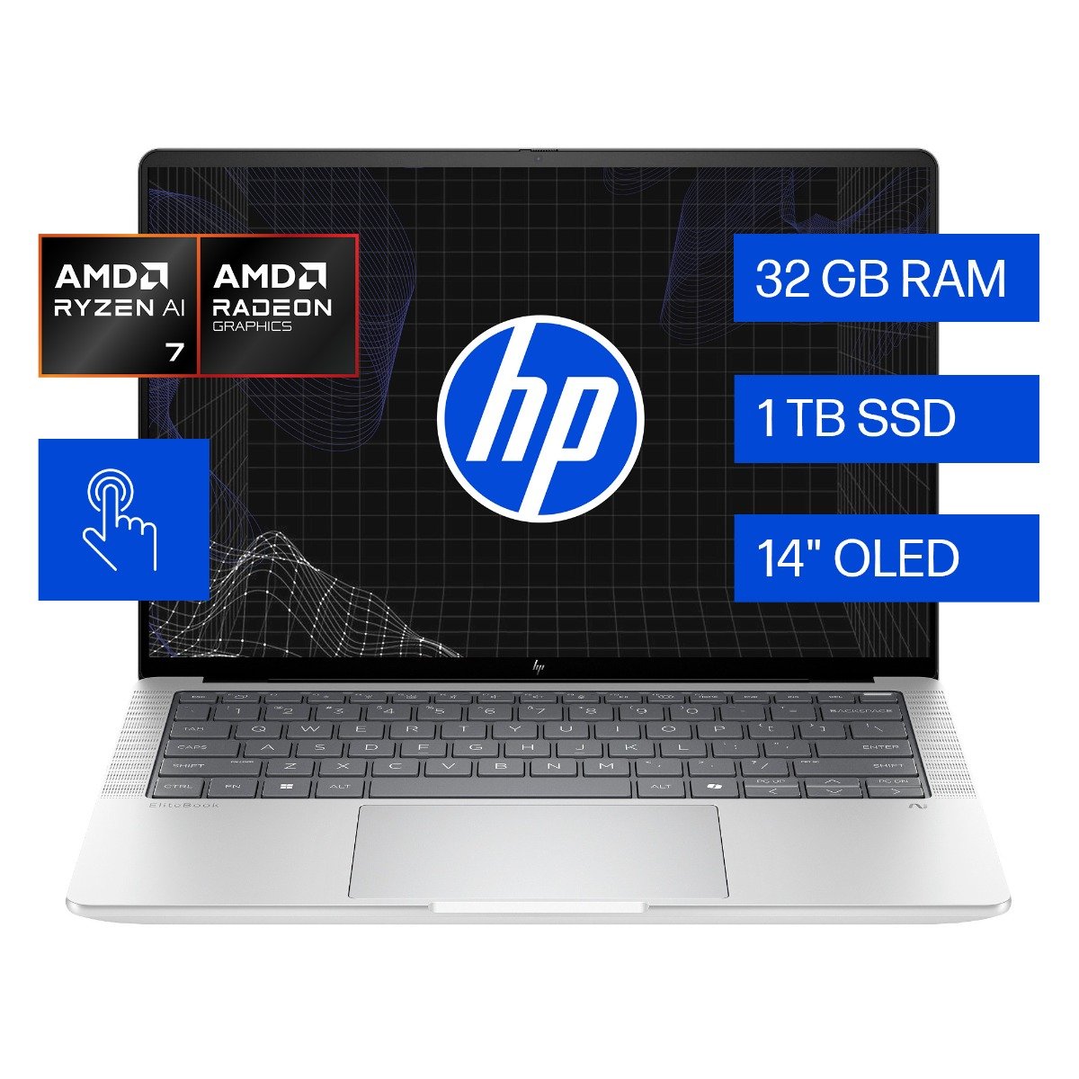 Notebook HP EliteBook X G1a, AMD Ryzen AI 7, 32 GB RAM, 1 TB SSD